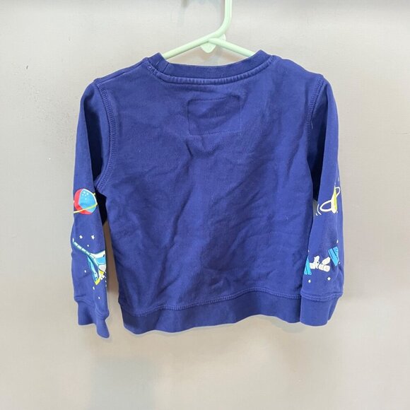 Mini Boden Glow in the Dark Space Themed Long Sleeve Sweatshirt 2-3Y 98cm Blue C - Picture 5 of 5